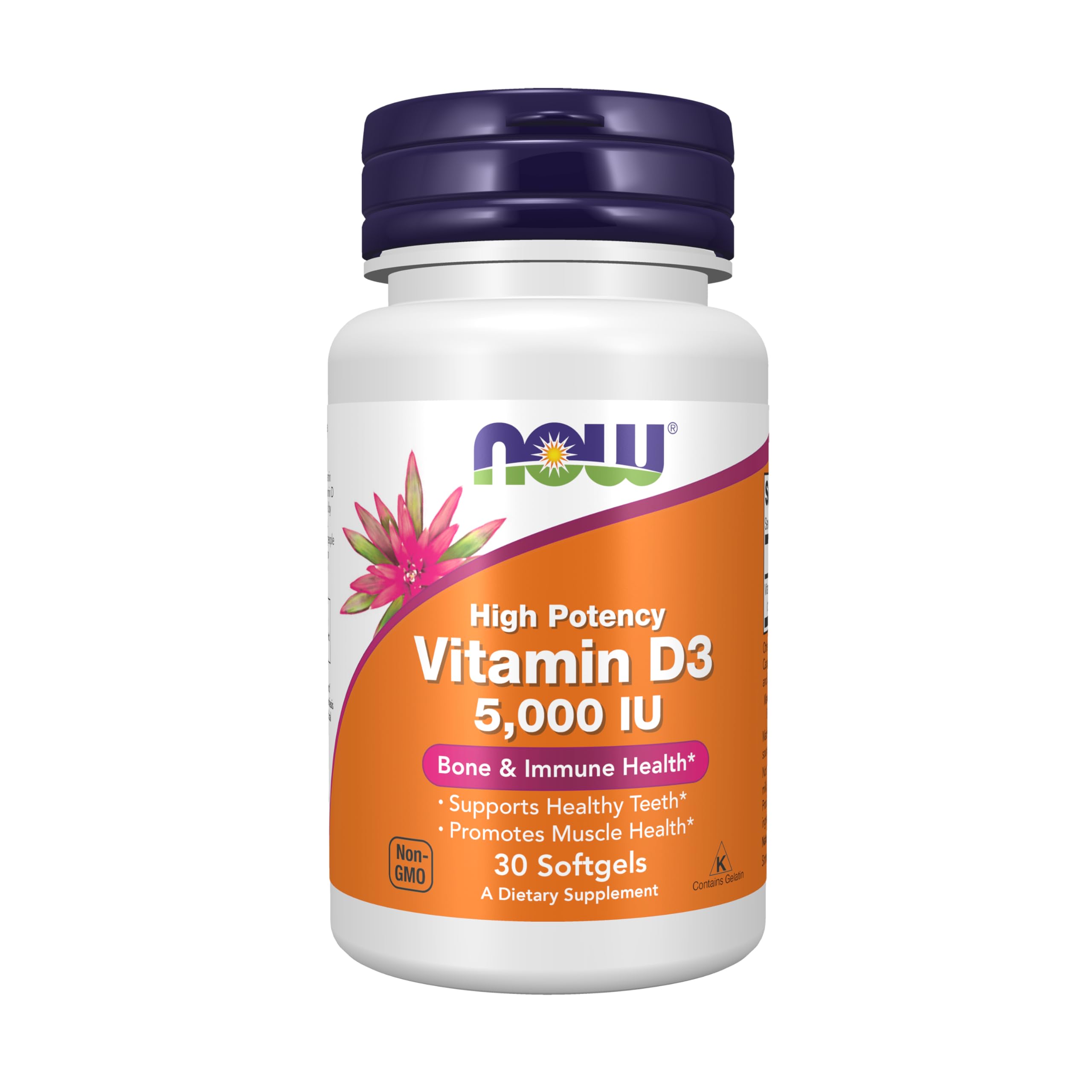 Buy now Now Supplements, Vitamin D3 5,000 IU, High Potency, Structural Support*, 30 Softgels at indiglob india