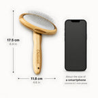 Sheepskin Brush Rug Wool Carpet Cleaner Bamboo Wire Slicker Carding, Unmats Fur & Restores Like New, Longer Prongs, Stronger Design, To Fluff Fleeces, Sherpa, Macrame & Faux Fur Blankets