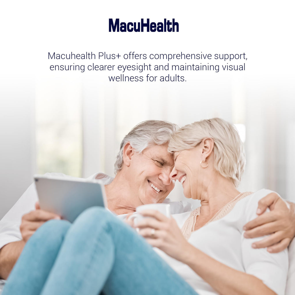 Macuhealth Plus+ Eye Vitamin Supplement for Adults - Lutein & Zeaxanthin | 90 days Supply, Carotenoid Formula, Unflavored Softgels, Meso-Zeaxanthin with Vitamin C & E, Zinc, Balanced carotenoids