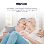 Macuhealth Plus+ Eye Vitamin Supplement for Adults - Lutein & Zeaxanthin | 90 days Supply, Carotenoid Formula, Unflavored Softgels, Meso-Zeaxanthin with Vitamin C & E, Zinc, Balanced carotenoids