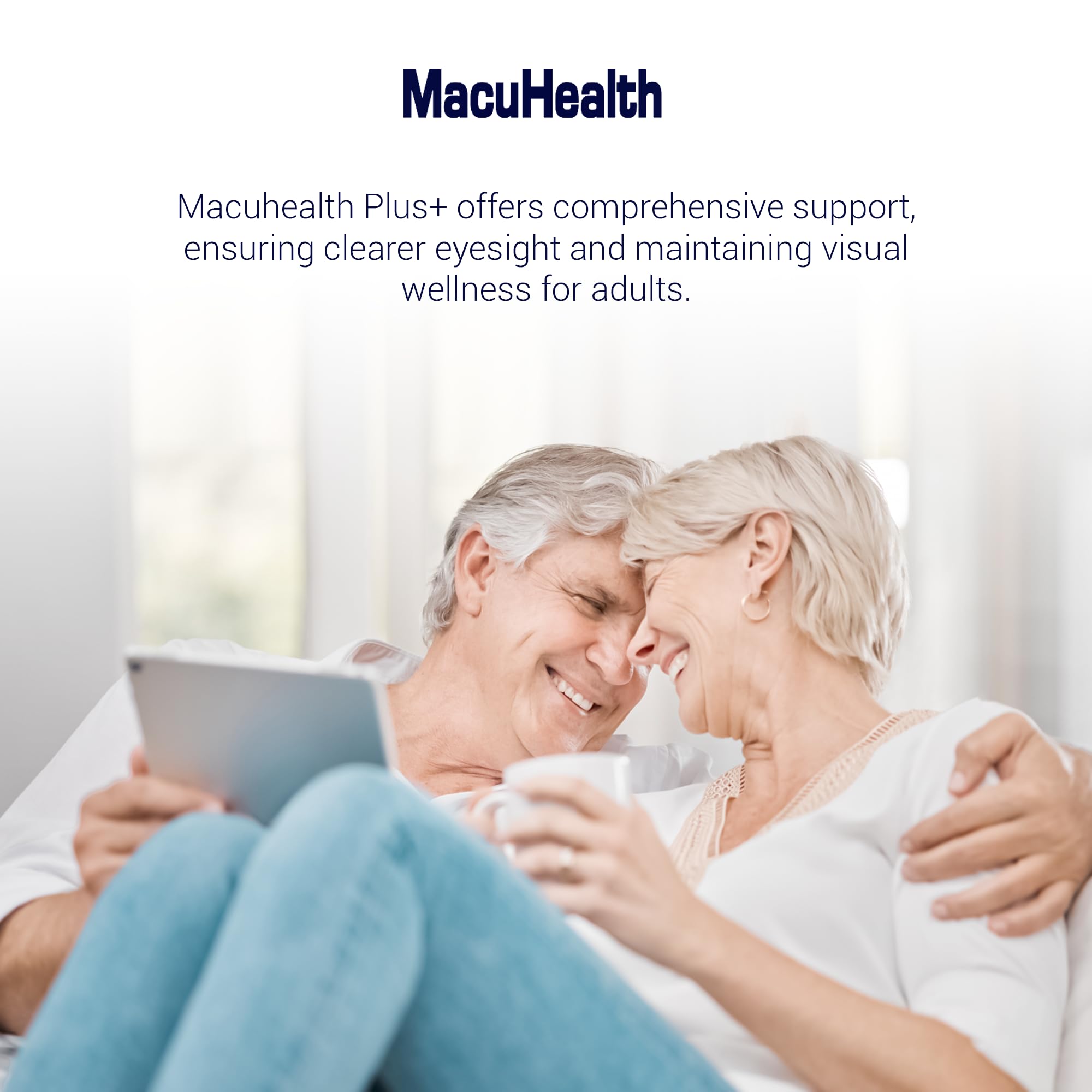 Macuhealth Plus+ Eye Vitamin Supplement for Adults - Lutein & Zeaxanthin | 90 days Supply, Carotenoid Formula, Unflavored Softgels, Meso-Zeaxanthin with Vitamin C & E, Zinc, Balanced carotenoids