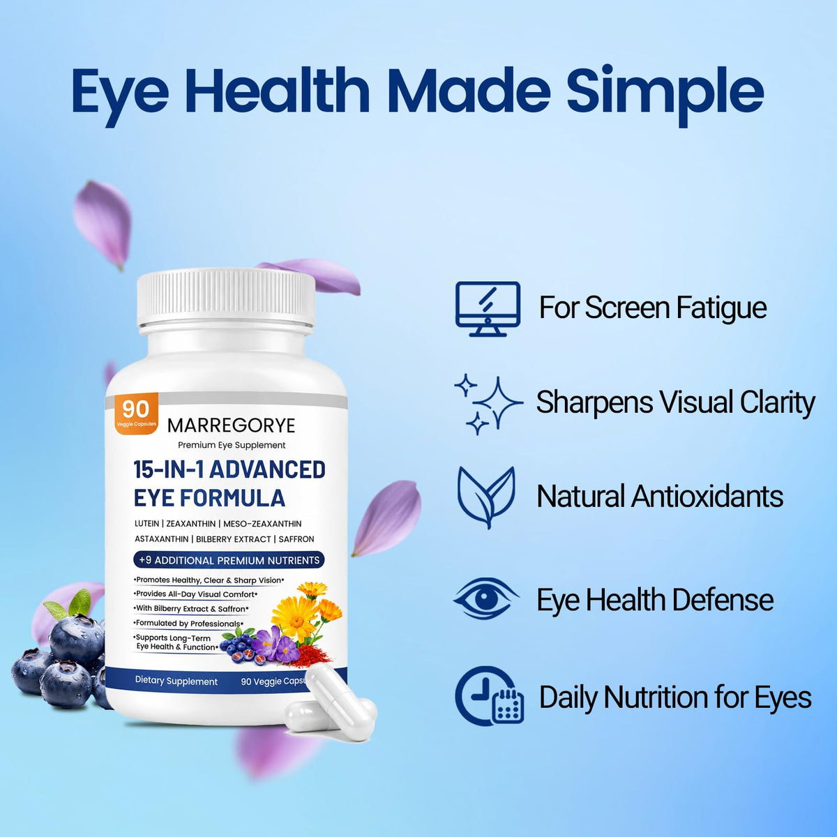 Neurobella 15-in-1 Advanced Eye Formula, 90 Count