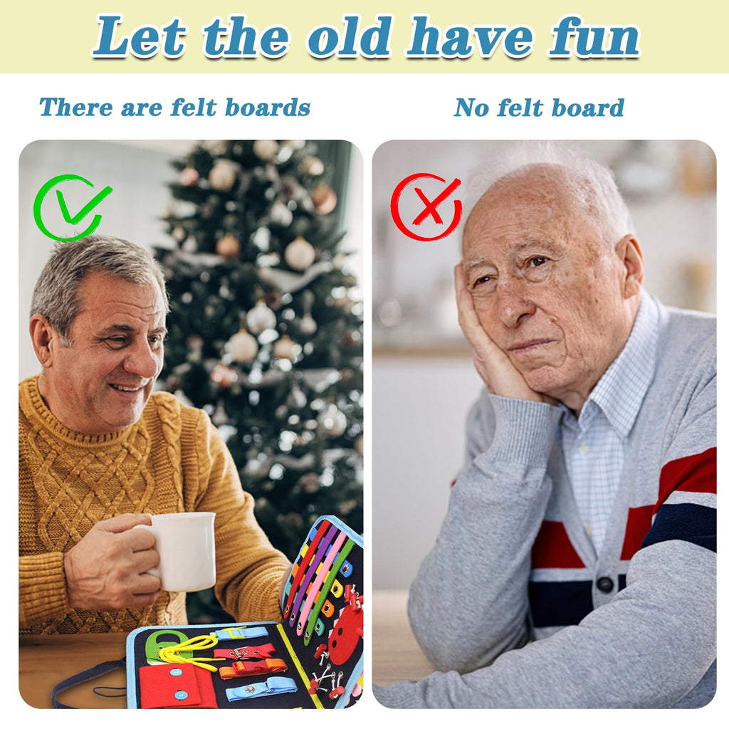 Fidget Blanket for Adults with Dementia, Dementia Products for Elderly