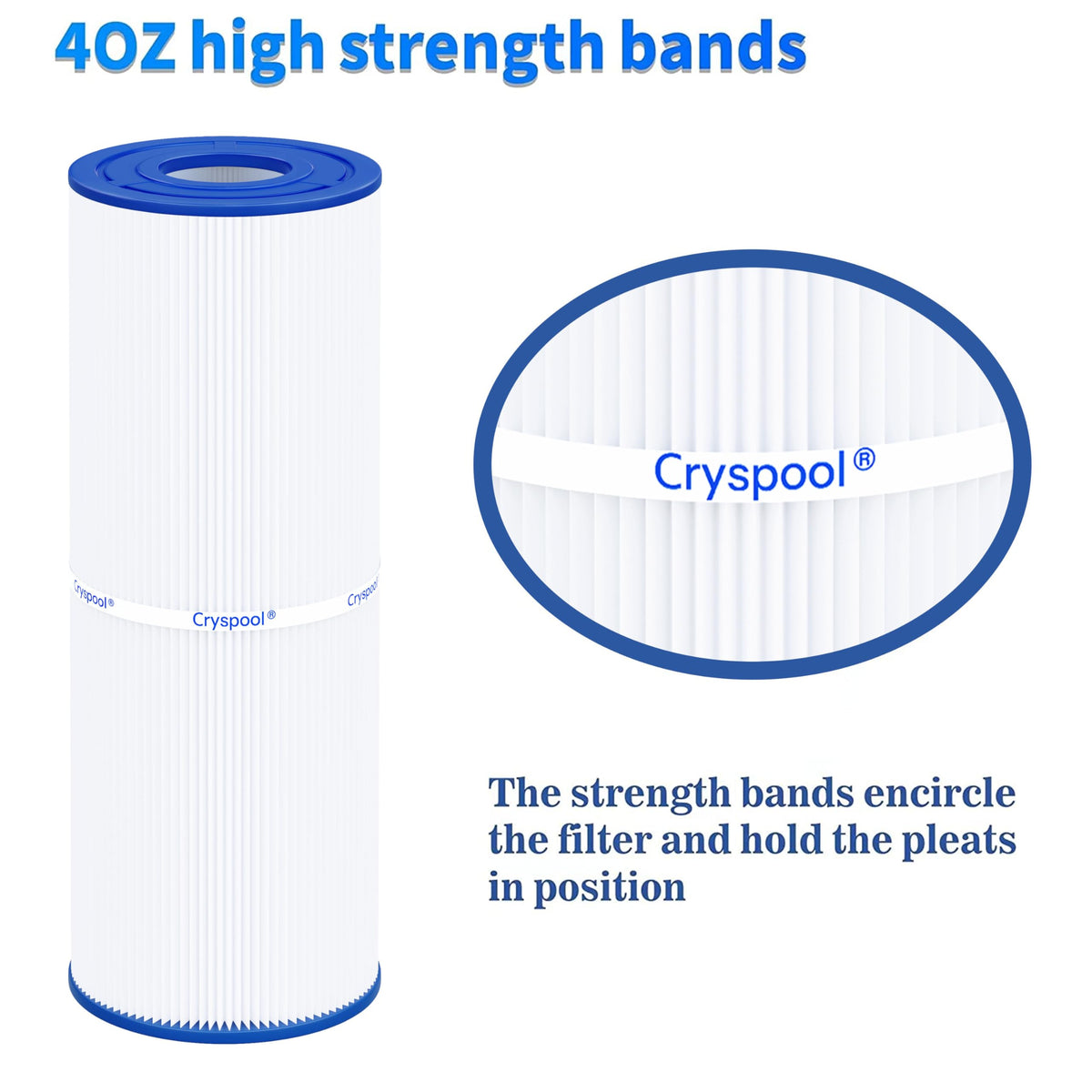 Cryspool 04072 Hot Tub Filter Replaces C-4326, PRB25-IN