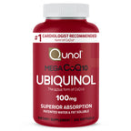 Qunol Mega Ubiquinol CoQ10 100mg, Superior Absorption, 120 Softgels | #1 Cardiologist Recommended Supplement for Heart Health, Coenzyme Q10 Supplement to support Vascular Health & Cellular Energy