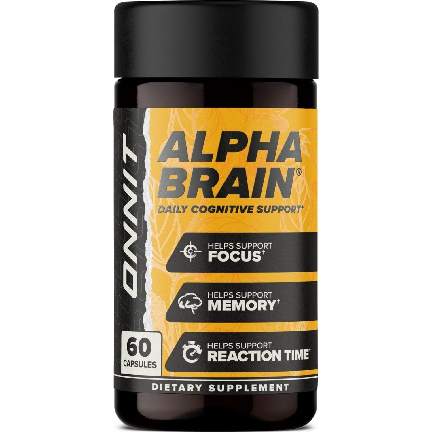 ONNIT Alpha Brain Nootropic Brain Supplement for Focus & Memory, 90 Count | IGEN Non-GMO Tested; L-Theanine, Alpha GPC & Vitamin B6; brain supplement for memory, focus & mental clarity, men & women