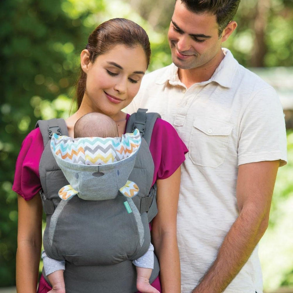 Buy now Infantino Cuddle Up Carrier - Ergonomic Bear-Themed face-in Front Carry and Back Carry with Removable Character Hood for Infants and Toddlers 12-40 lbs at indiglob india