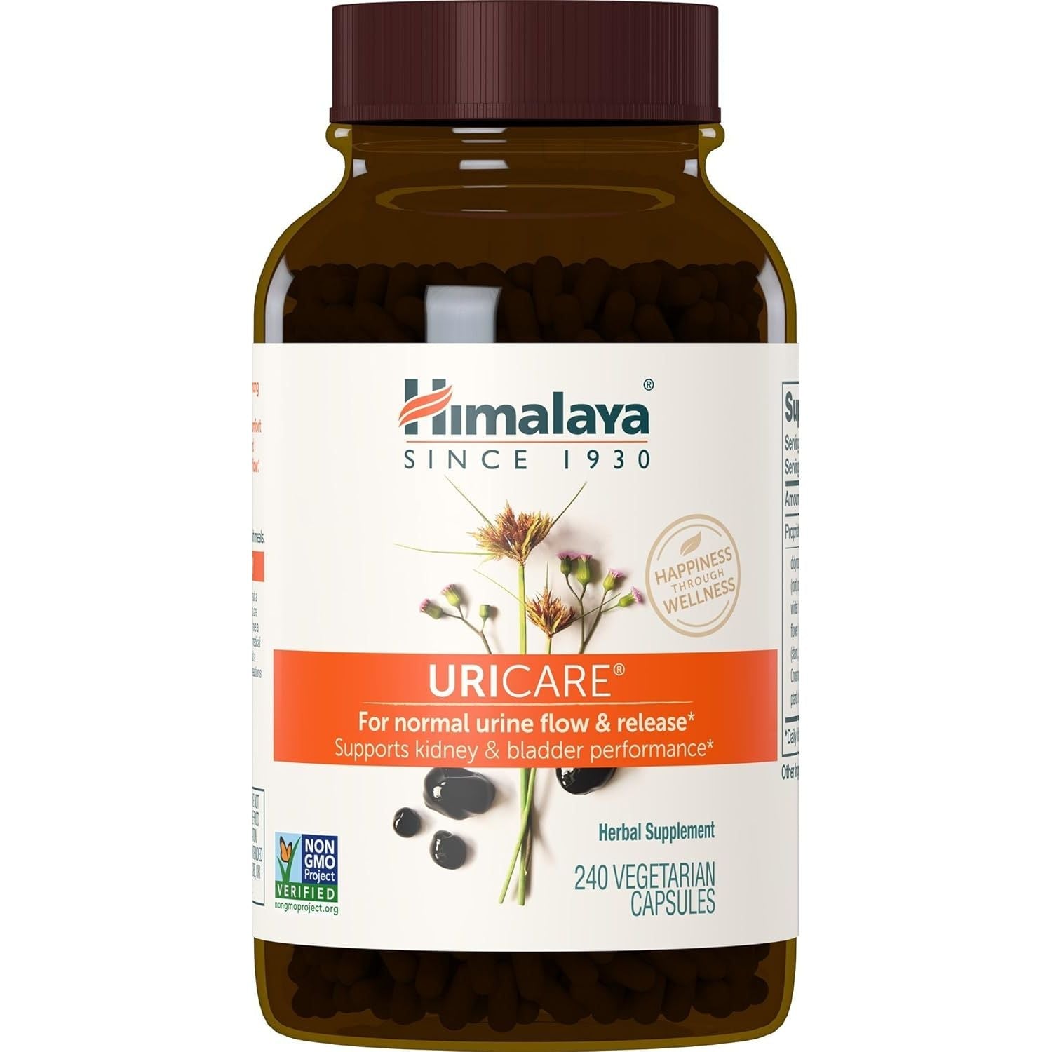 Buy now Himalaya UriCare - Herbal Bladder and Kidney Support Supplement with Shilajit for Urinary Tract Wellness - Vegan, Non-GMO, Gluten Free, Caffeine Free, 120 Capsules 240 Count (Pack of 1) No flavor at indiglob india