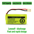 Buy now BT183342/BT283342 2.4V 800mAh Ni-MH Battery Pack, Compatible with AT&T VTech Cordless Phone Batteries BT166342/BT266342 BT162342/BT262342 CS6709 CS6609 CS6509 CS6409 EL52100 EL50003 (Pack 2) at indiglob india