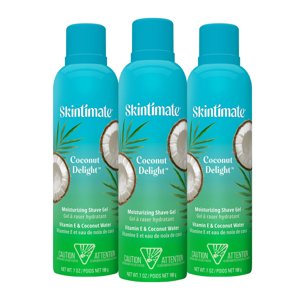 Skintimate Shaving Cream for Women, Shaving Foam, Sensitive Skin Scent, Pack of 3, 7 oz Each