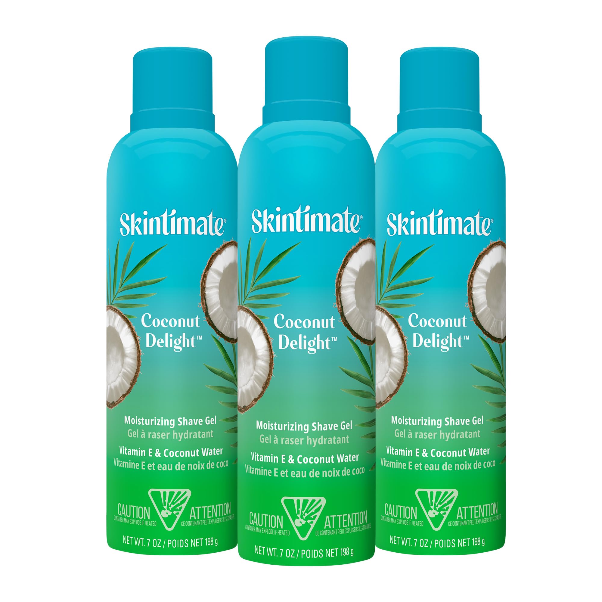 Skintimate Shaving Cream for Women, Shaving Foam, Sensitive Skin Scent, Pack of 3, 7 oz Each