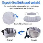 Buy now Car Head Support Toddle Car Neck Relief Baby Child Car Seat Adjustable Head and Neck Support Band - A Comfortable Sleep Solution, Gray at indiglob india