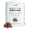KEYTO Keto Collagen Protein with MCT Oil Powder - Chocolate | Grass Fed Pasture Raised Hydrolyzed Collagen Peptides, Keto, Paleo and Low Carb Friendly