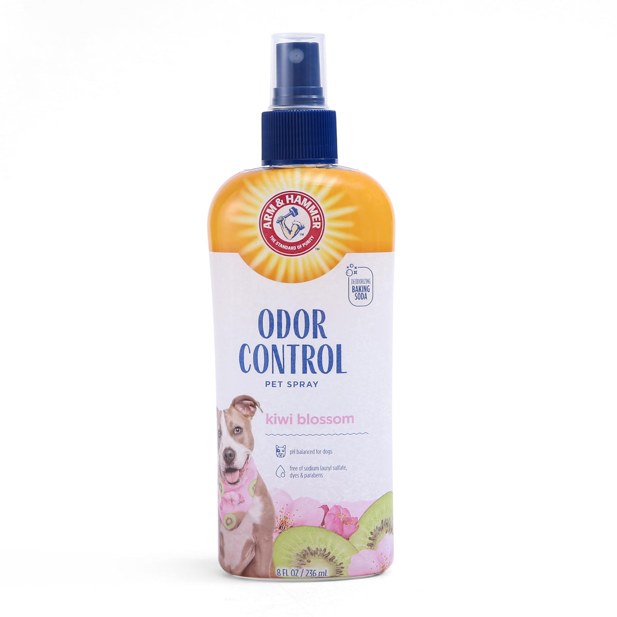 Arm & Hammer Super Deodorizing Dog Spray, Kiwi Blossom, 8 Fl Oz, 2-Pack
