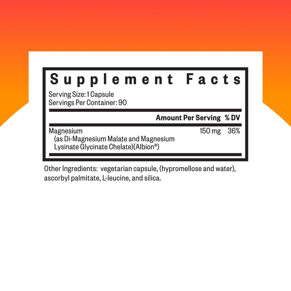 Seeking Health Optimal Magnesium - Mineral Supplement Aids Optimal Magnesium Absorption - Bioavailable Forms of Magnesium for Energy, Sleep & Bone Health Support - 150 mg, 90 Capsules