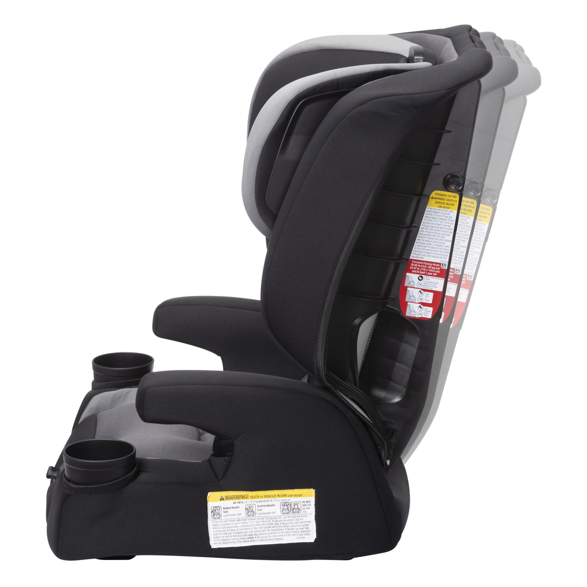 Safety 1st Boost-and-Go Essential 3-in-1 Booster Car Seat, Highback & Backless Modes, Lightweight, Easy Install, Labrador II