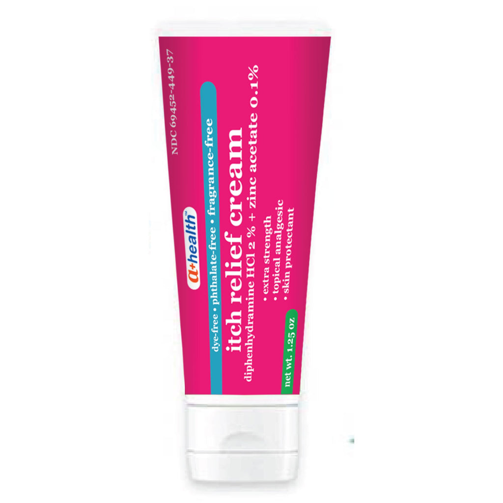A+Health Itch Relief Cream Extra Strength Diphenhydramine HCl 1.25 Oz