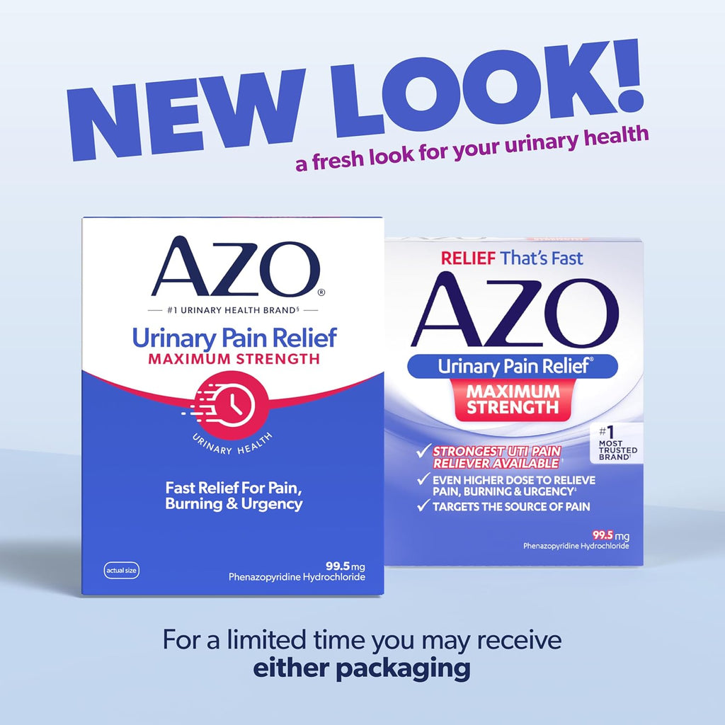 Buy now AZO Urinary Pain Relief Maximum Strength, Fast relief of UTI Pain, Burning & Urgency, Targets Source of Pain, #1 Most Trusted Brand, 24 Tablets at indiglob india