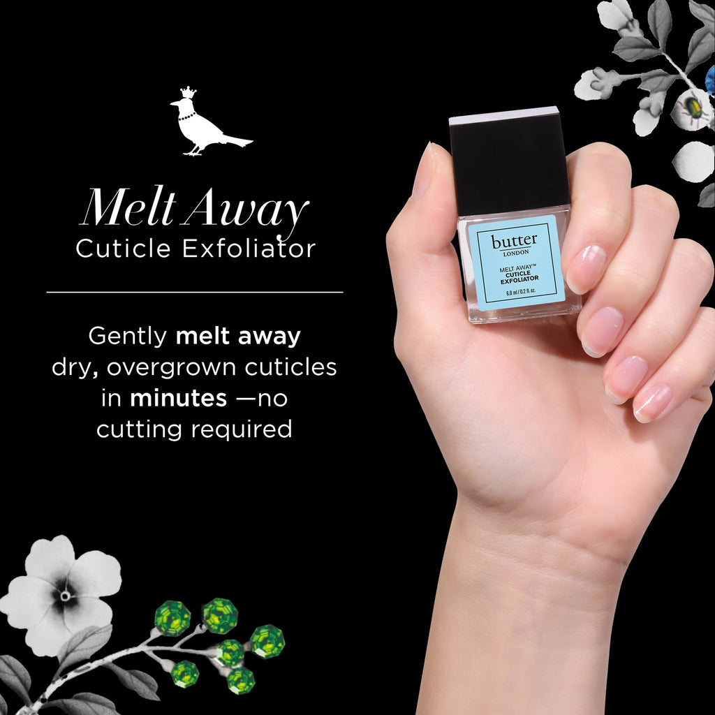 butter LONDON Cuticle Remover Liquid, Melt Away, Manicure and Pedicure Prep