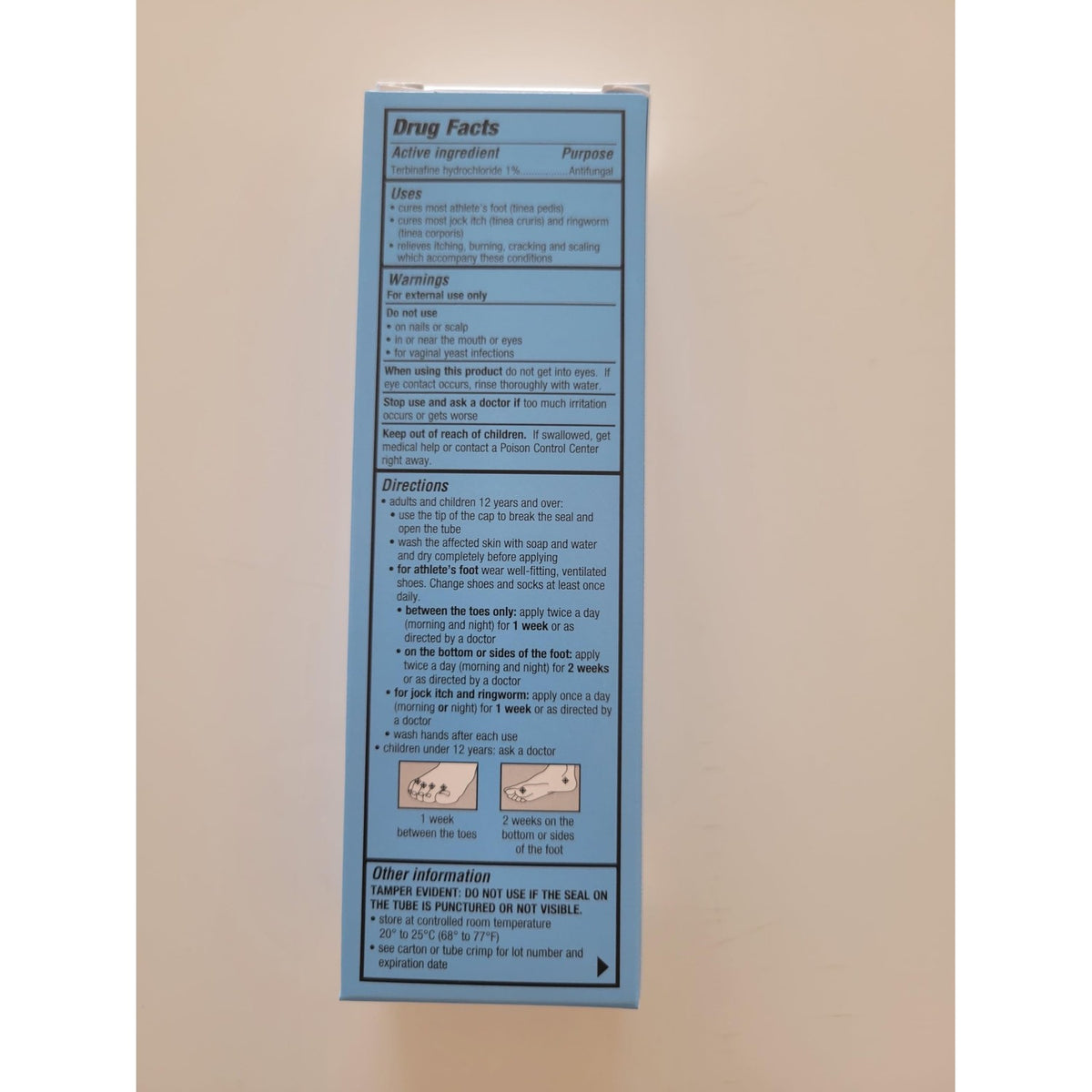 Curist Terbinafine Cream Antifungal 1 oz (30g) Foot Fungus Treatment 1%