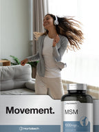 Horbäach MSM Supplement Capsules | 1000mg | 250 Count
