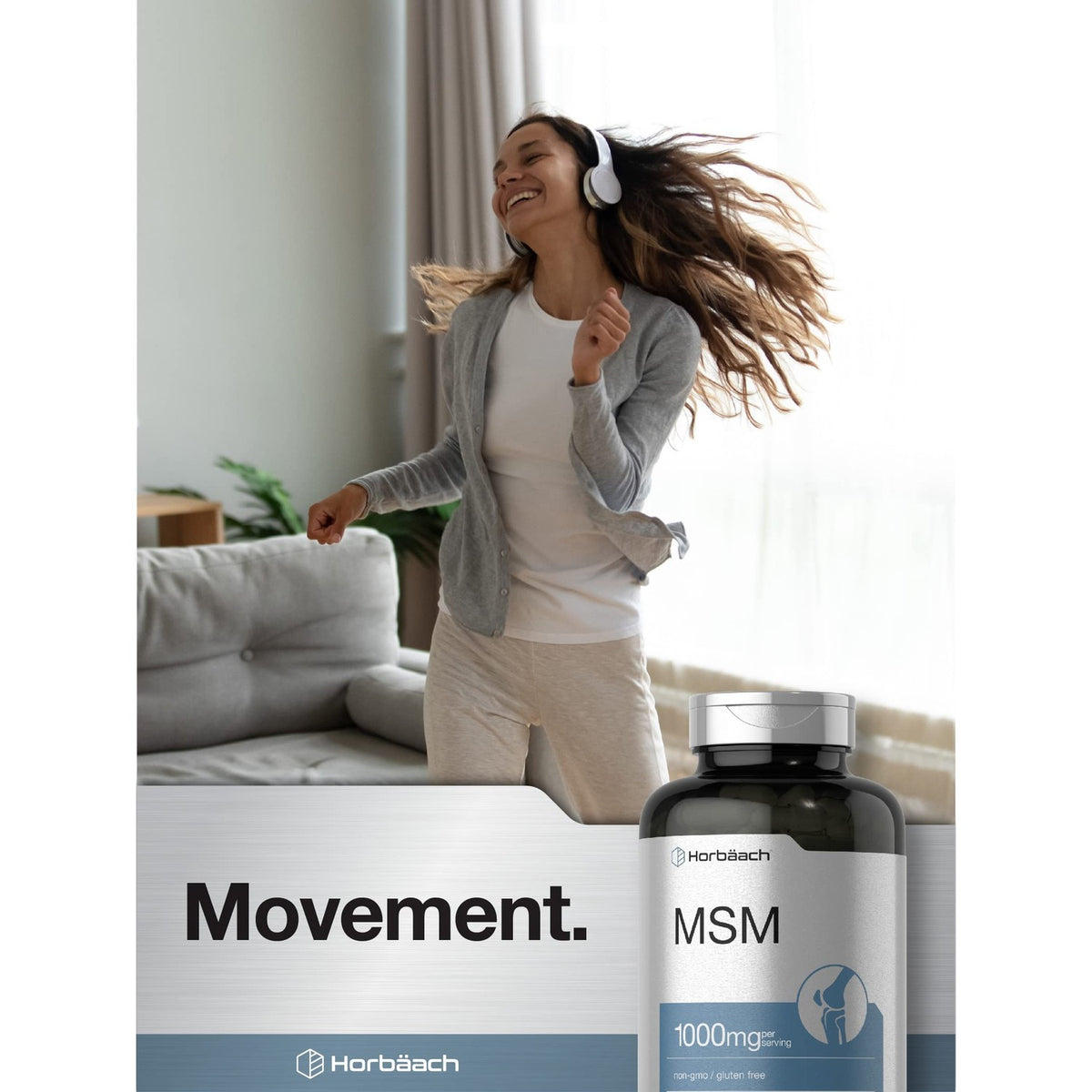 Horbäach MSM Supplement Capsules | 1000mg | 250 Count