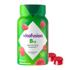 Vitafusion Vitamin B12 Gummies | 1000 mcg | 140 Adult Gummy Vitamins | for Women & Men | Raspberry Flavor | Gluten and Dairy Free Supplement (Pack of 2)