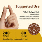 Micro Ingredients Nattokinase 240 Softgels, 200mg (4,000 FU) Per Serving | 7-in-1 Nattokinase Supplement with CoQ10, Bromelain, Turmeric, Ginger, Olive Leaf, & White Willow Bark | Non-GMO
