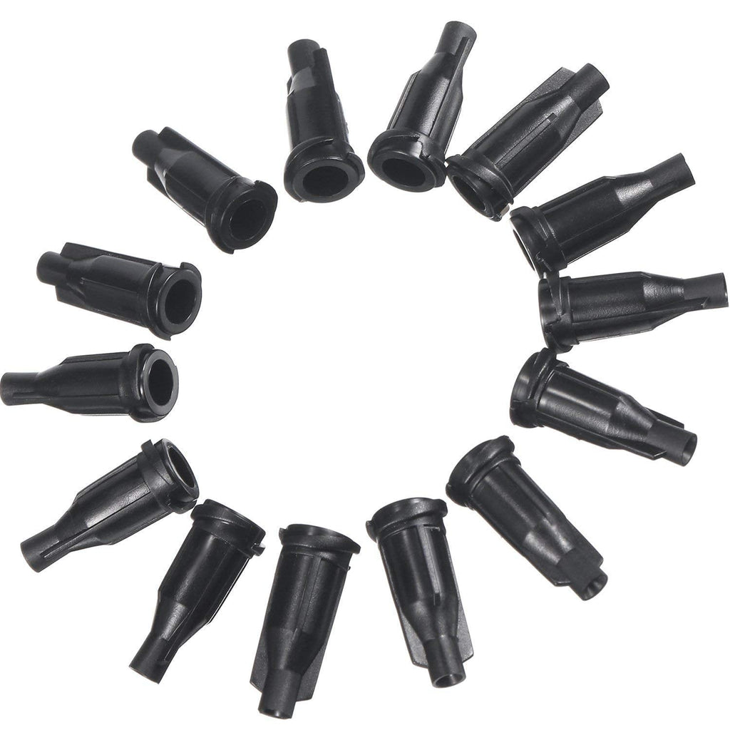Buy now Gejoy 250 Pack Syringe Tip Caps Dispensing Needle Tip Cap (Black) at indiglob india