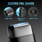 Novah Professional Barber Clippers and Trimmer Set - Foil Shaver Professional Hair Clippers for Men, Mens Cordless Hair Clipper for Barbers Haircut Kit, Fade