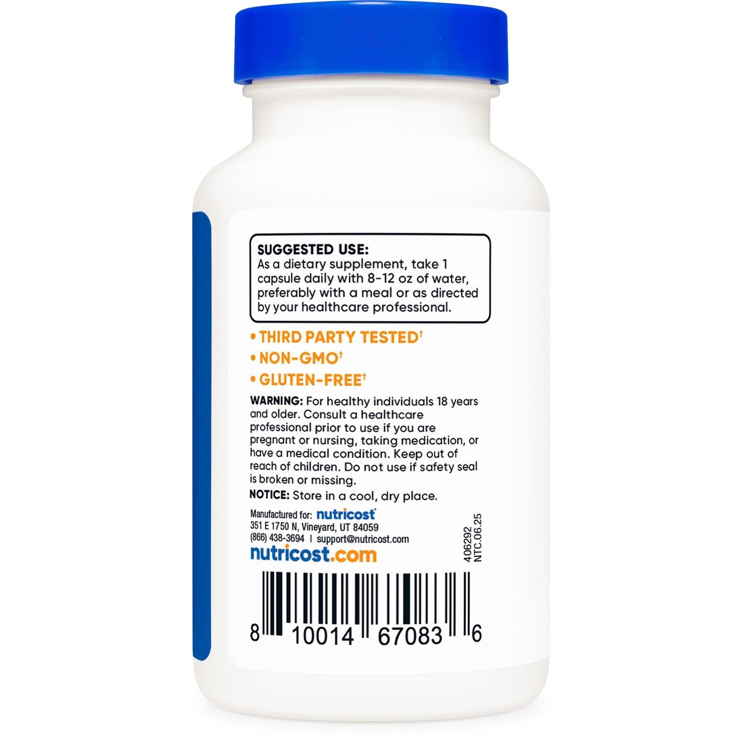 Nutricost Ox Bile Capsules 500mg Per Serving (120 Capsules) Gluten-Free | GMO-Free
