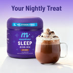 MoonBrew Magnesium Hot Cocoa Sleep Aid - Sugar-Free Calming Drink Mix - 3PK | Nighttime Sleepy Powder with Zinc Glycinate, Chocolate Flavor for Relaxation, Stress & Deep Rest, Melatonin Free