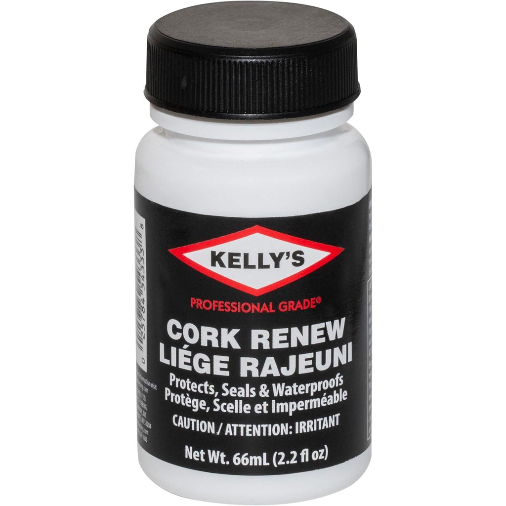 Buy now Kelly's Cork Renew Sealer (2.2 fl oz) - Waterproof & Protect Cork Surfaces w/ Brush Applicator - Water Based Formula Dries Clear, Prevents Drying & Breaking Down of Sandles, Shoes, Fishing Rod, Coasters Default at indiglob india
