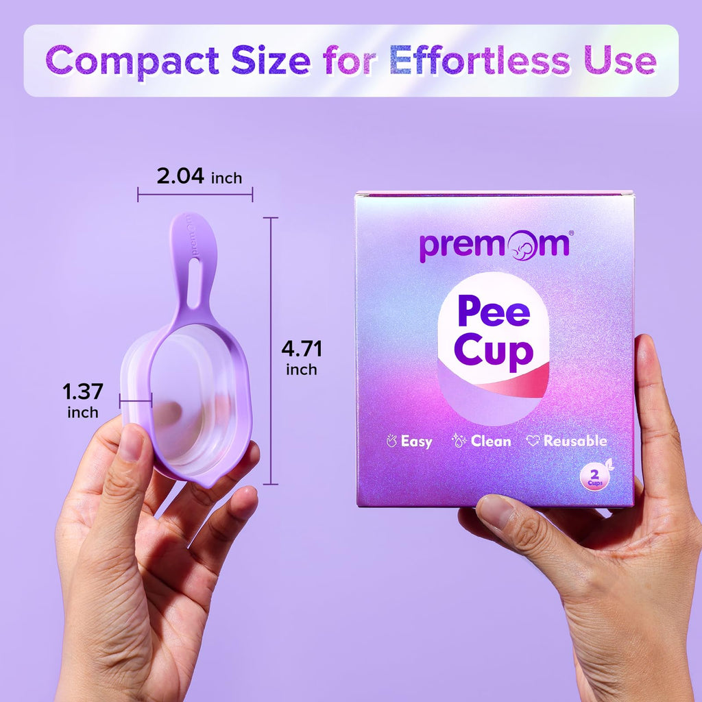 Premom 2 Urine Cups Reusable & Collapsible for Ovulation & Pregnancy Tests