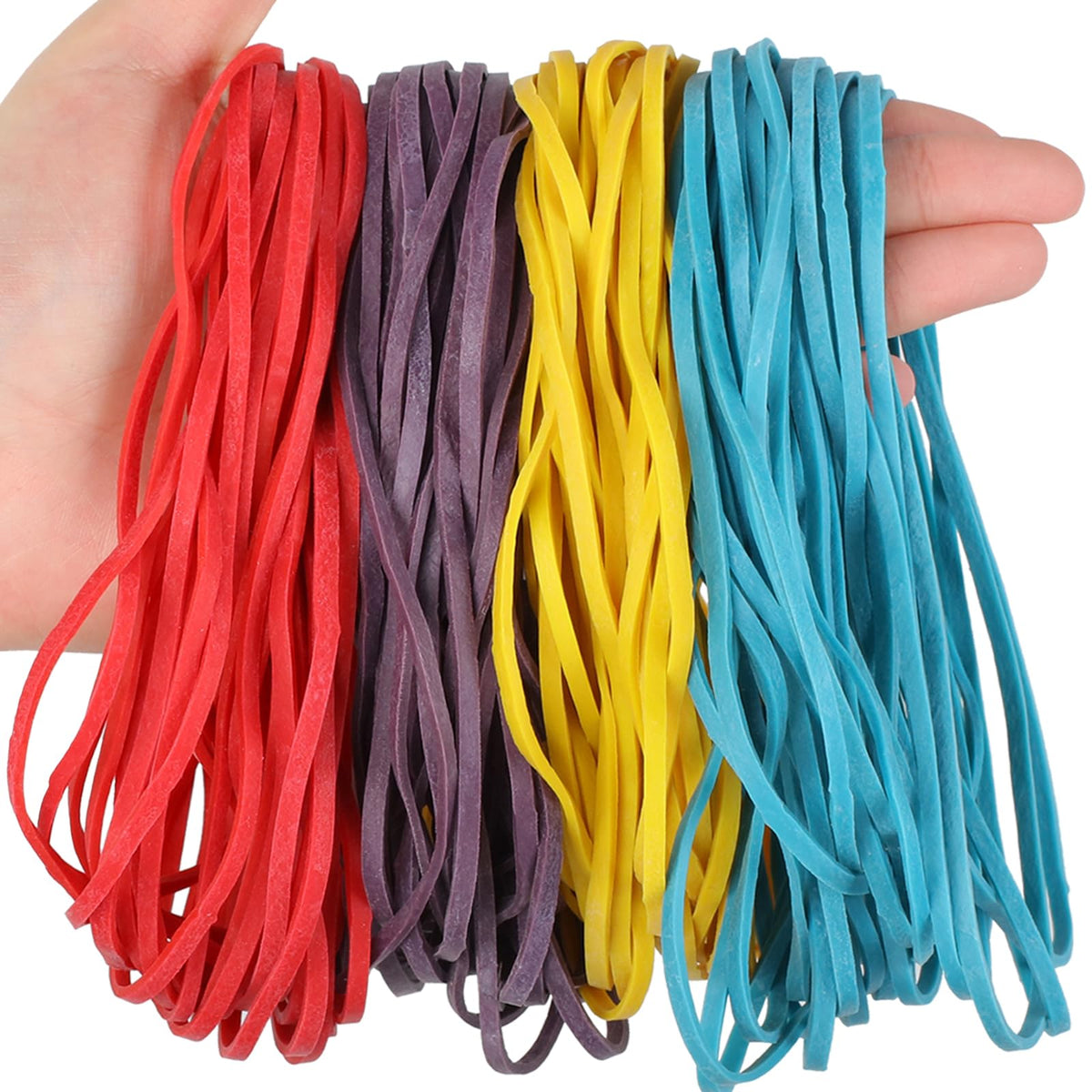 Large Rubber Bands Heavy Duty, 7 Inch, 100Pcs, Long Rubber Band