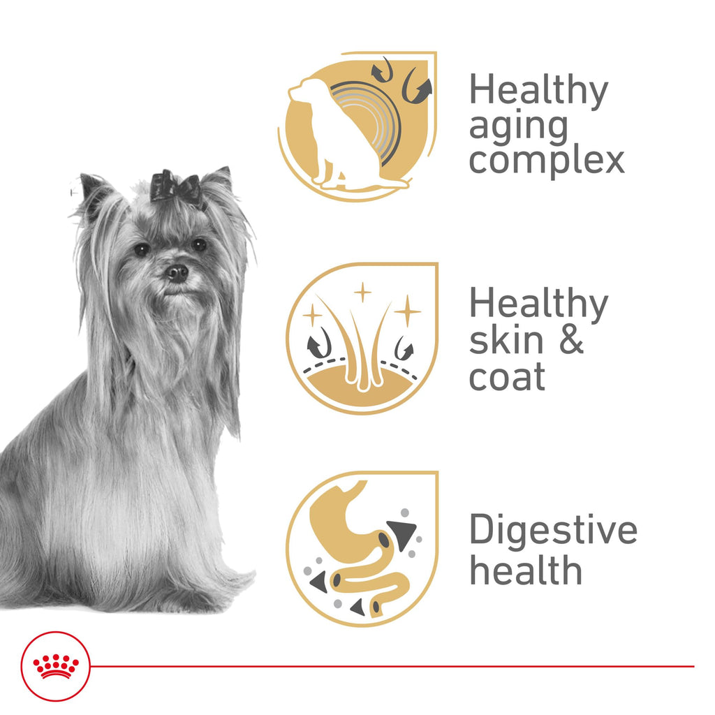 ROYAL CANIN Yorkshire Terrier 8+ Adult Dry Dog Food, 2.5 lb Bag