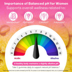 2Pack Feminine Probiotics Gummies,Vaginal Women Probiotic,Feminine Balance pH Gummies for Healthy Odor,Improve Immune,Support Vaginal Health,with Slippery Elm(60 Gummies)