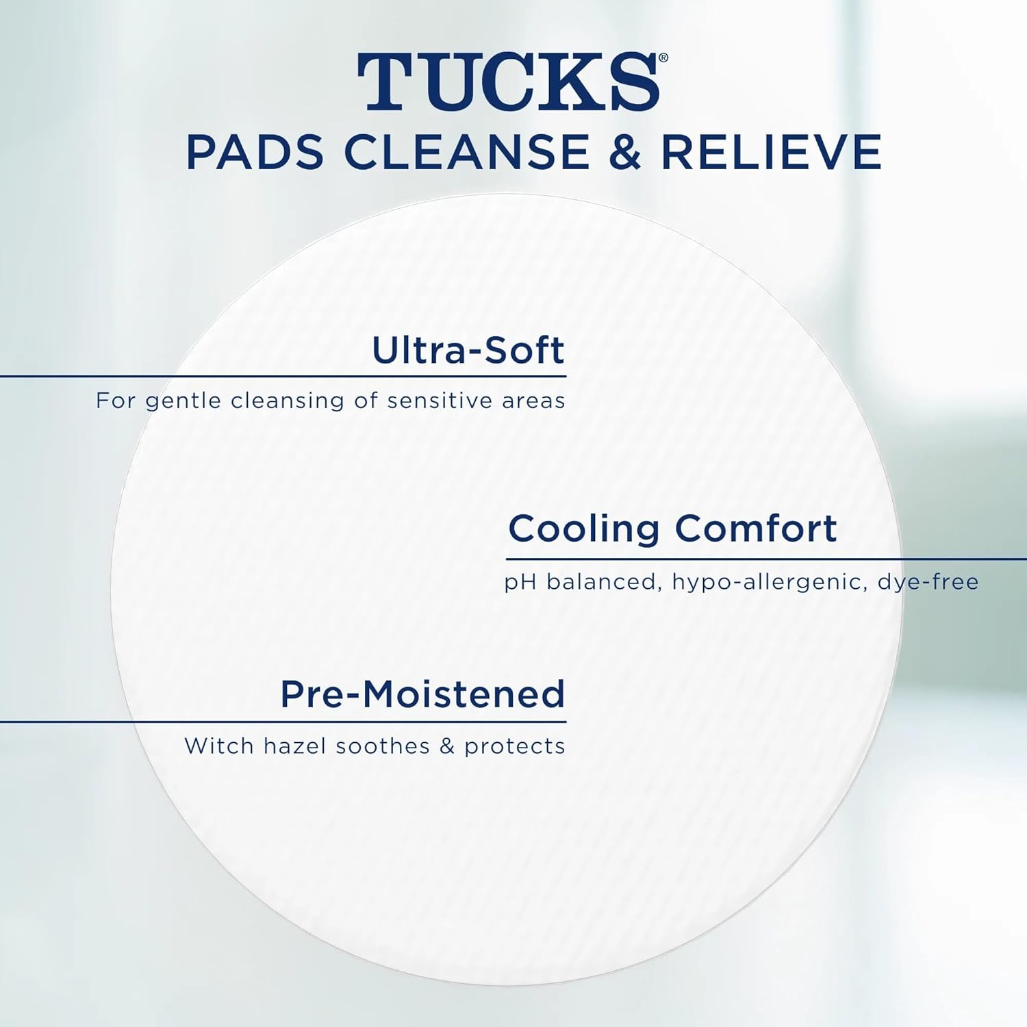 Buy now TUCKS Medicated Cooling Pads, 100 Count â€“ Pads with Witch Hazel, Cleanses Sensitive Areas, Protects from Irritation, Hemorrhoid Treatment, Medicated Pads Used By Hospitals at indiglob india