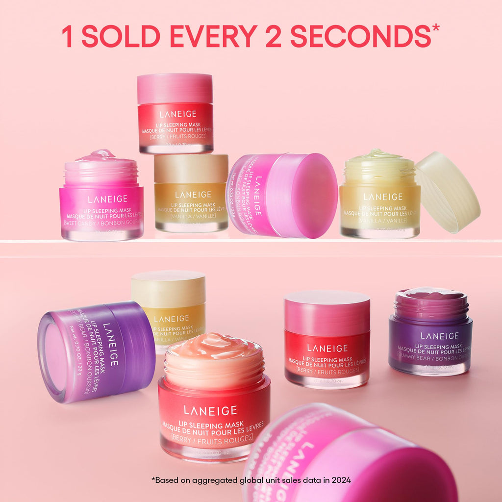 Buy now LANEIGE Lip Sleeping Mask: Nourish, Hydrate, Vitamin C, Murumuru & Shea Butter, Antioxidants, Flaky, Dry Lips at indiglob india