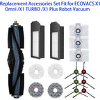 Buy now DEEBOT X1 Series Replacement Accessories Set Fit for ECOVACS X1 Omni / X1 TURBO Robot Vacuum Include 1 Main Brush 6 Side Brushes 2 Filter 4 Mop Pads 3 Dust bag Parts at indiglob india