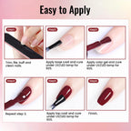 Buy now JODSONE Gel Nail Polish Kit with U V Light 32 Colors Gel Polish Nail + 4 Functional Adhesive Bottles Kit Soak Off Manicure Tools Gifts for Women at indiglob india