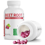 Bronson Beet Root Extra Strength, Non-GMO, 250 Vegetarian Tablets | Gluten-Free, Soy-Free, GMO-Free, Easy To Swallow