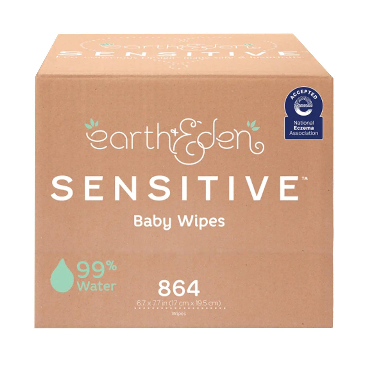 Earth & Eden Sensitive Baby Wipes, Gentle on Skin, 6.7 x 7.7 in, 864 ct