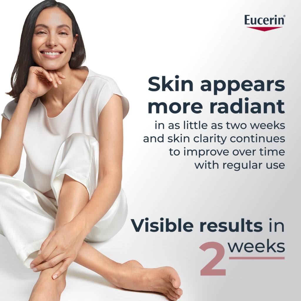 Eucerin Radiant Tone Dark Spot Corrector Body Cream, 7 OZ | Dark Spot Body Cream for Women, Thiamidol Enriched, Reduces Dark Spots Due to Sunlight Exposure and Aging, 72-Hour Hydration