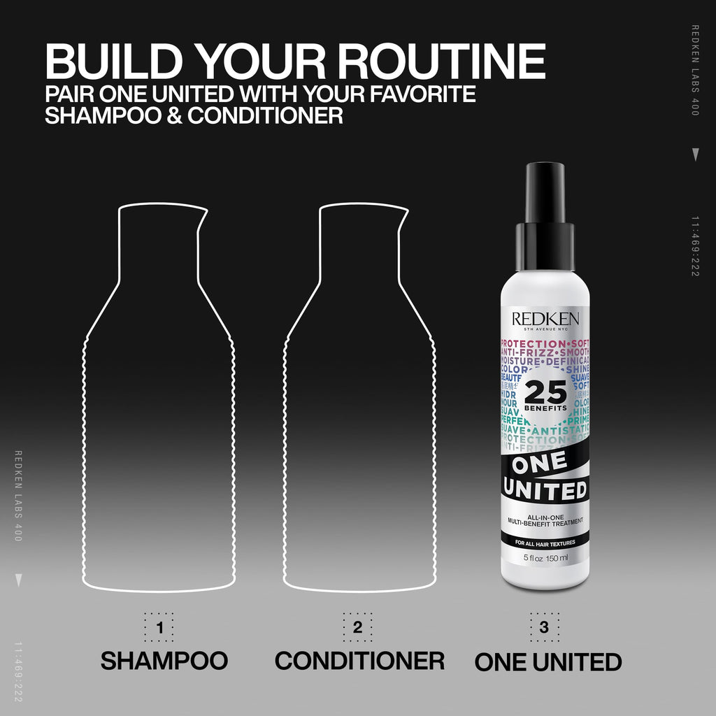 Redken One United Leave-In Conditioner – Heat Protectant & Detangler Spray