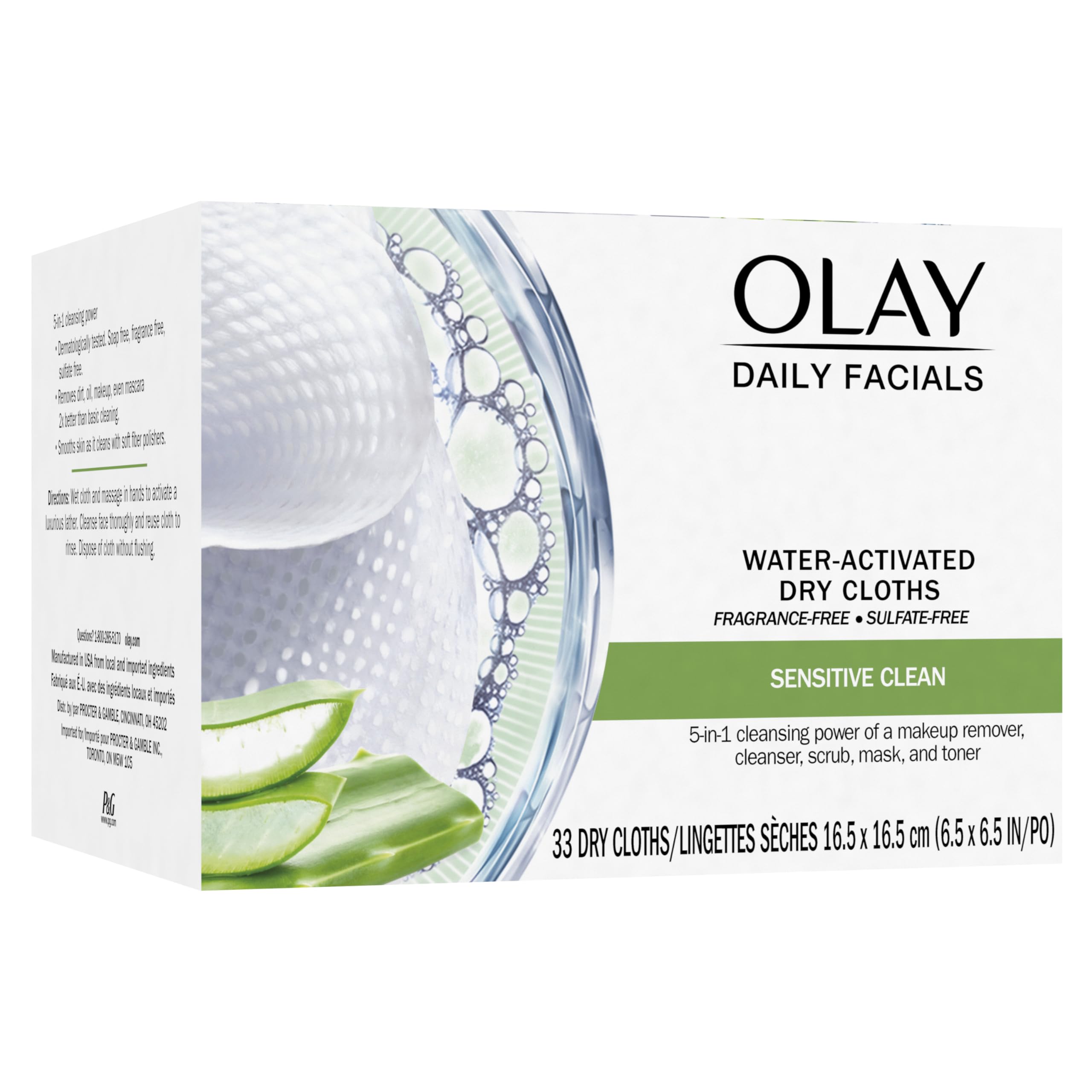 Buy now Olay Eye Makeup Remover Wipes, Daily Facials Gentle Face Cleanser for Sensitive Skin, Alcohol and Fragrance Free, Soft Face Wash Towels, Travel Essentials for Women, Dry Cloths, 99 ct (3 X 33ct) at indiglob india
