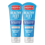 O'Keeffe's for Healthy Feet Foot Cream, 3 oz Tube, 2-Pack, Non-Greasy | for Extremely Cracked, Dry Feet, Hypoallergenic, Unscented, Instantly Boosts and Retains Moisture Levels