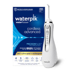 Buy now Waterpik Cordless Advanced 2.0 Water Flosser For Teeth, Gums, Braces, Dental Care With Travel Bag and 4 Tips, ADA Accepted, Rechargeable, Portable, and Waterproof, White WP-580, Packaging May Vary at indiglob india