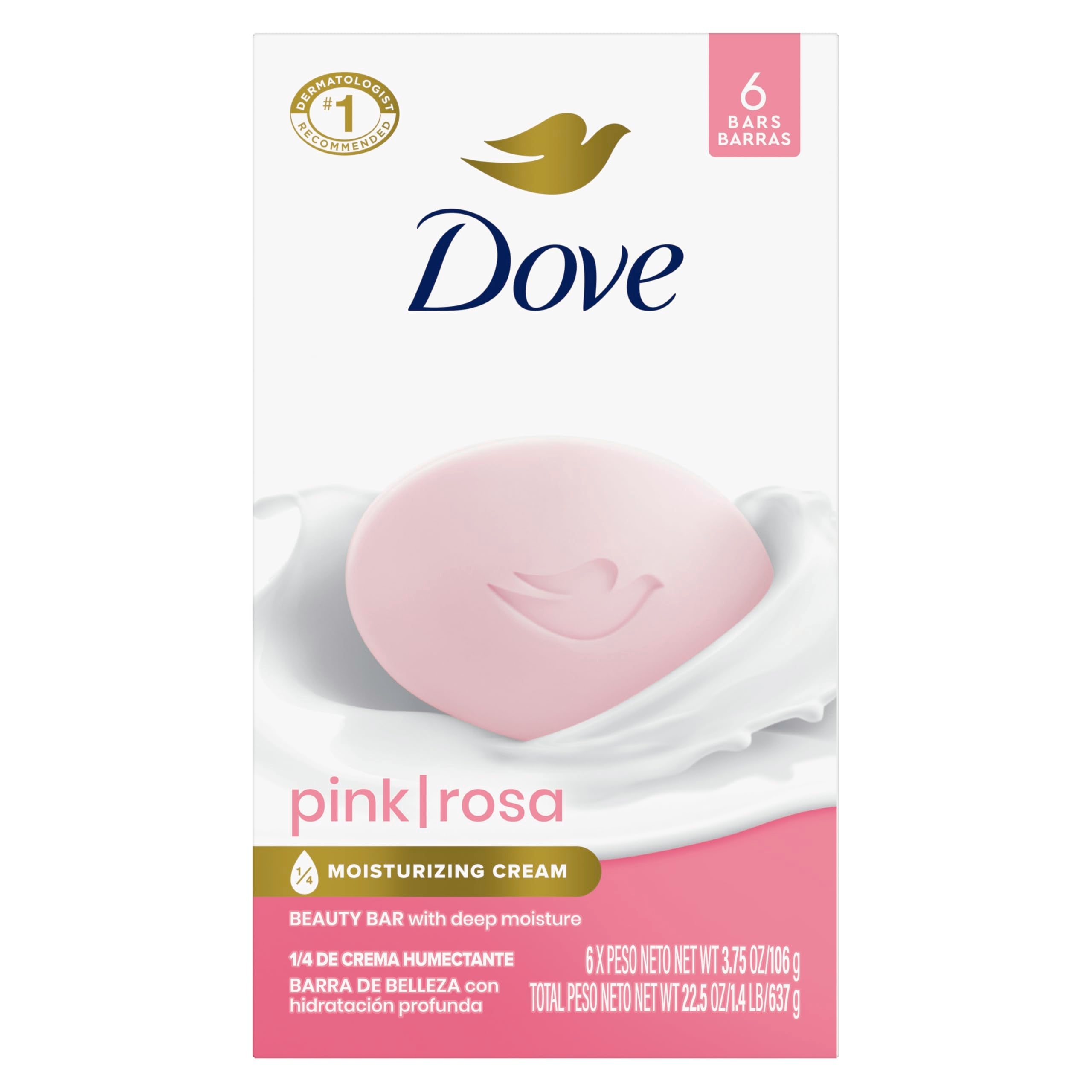 Buy now Dove Beauty Bar Soap Original 24 Count for Soft, Smooth Skin, with 1/4 Moisturizing Cream 3.75 oz at indiglob india