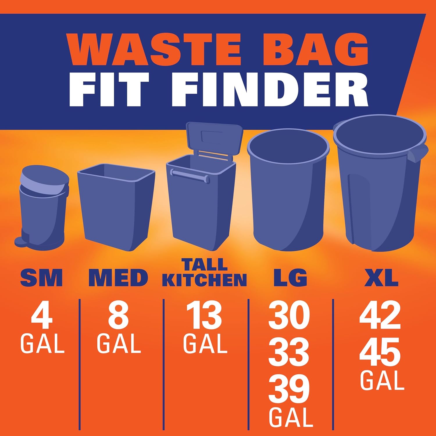 Buy now Hefty Strong Tall Kitchen Trash Bags, Unscented, 13 Gallon, 45 Count at indiglob india